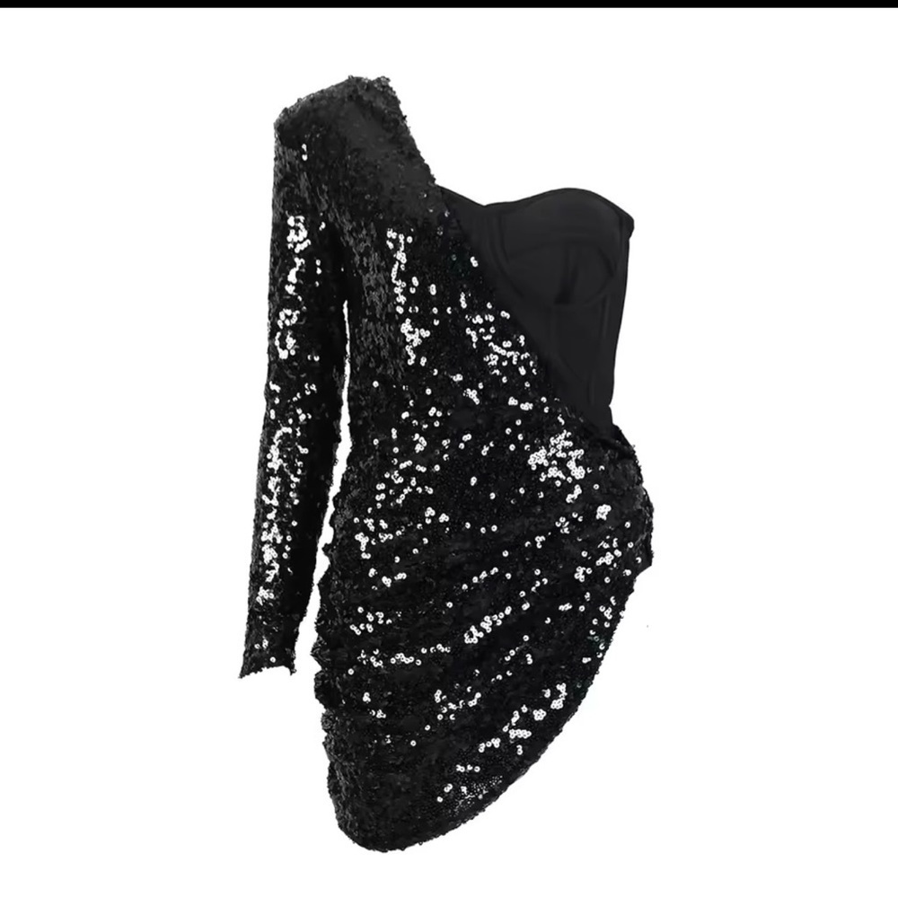 Gorgeous sequin and bandage material ROMPER (beige pic for visuals only)
